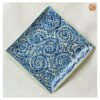 VIETNAM HAND-PAINTED CERAMIC - SQUARE TRAY IN BLUE CLIMBING - Ảnh 3