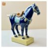 VIETNAM HANDMADE CERAMIC - TRADITIONAL HORSE IN BLUE