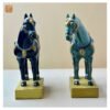 VIETNAM HANDMADE CERAMIC - TRADITIONAL HORSE IN BLUE - Ảnh 3