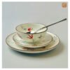 VIETNAM HAND-PAINTED CERAMIC - RICE BOWL IN DRAGONFLY PATTERN