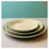 VIETNAM HANDICRAFT CERAMIC FLAT ROUND PLATE D26 11 VIETNAM HANDICRAFT CERAMIC FLAT ROUND PLATE D26 - Ảnh 3
