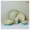 VIETNAM HANDICRAFT CERAMIC FLAT ROUND PLATE D26 14 Gift Shop in Hoi An