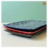 VIETNAM HANDICRAFT CARVING CERAMIC RECTANGLE PLATE S2 4 VIETNAM HANDICRAFT CARVING CERAMIC RECTANGLE PLATE S2 - Ảnh 2