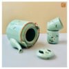 VIETNAM HAND-PAINTED CERAMIC TEA SET - FLOWERS IN BLUE SKY 002 5 VIETNAM HAND-PAINTED CERAMIC TEA SET - FLOWERS IN BLUE SKY 002 - Ảnh 2