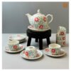 VIETNAM TRADITIONAL CERAMIC TEA SET - POT & 6 CUPS & 7 PLATES 5 VIETNAM TRADITIONAL CERAMIC TEA SET - POT & 6 CUPS & 7 PLATES - Ảnh 2