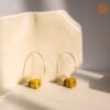 VIETNAM HANDICRAFT SILVER & CERAMIC EARRINGS - SUNLIT - Ảnh 2
