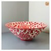 VIETNAM HAND-MADE CARVING CERAMIC LARGE SALAD BOWL IN UNIQUE PATTERN