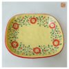 VIETNAM HAND-PAINTED CERAMIC - SLAY SQUARE PLATE IN RED FLOWERS 7 VIETNAM HAND-PAINTED CERAMIC - SLAY SQUARE PLATE IN RED FLOWERS - Ảnh 3