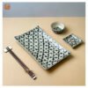 VIETNAM HAND-PAINTED CERAMIC - RECTANGLE PLATE S3 7 VIETNAM HAND-PAINTED CERAMIC - RECTANGLE PLATE S3 - Ảnh 2