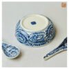 VIETNAM HAND-PAINTED CERAMIC - CEREAL BOWL IN BLUE CLIMBING PATTERN 7 VIETNAM HAND-PAINTED CERAMIC - CEREAL BOWL IN BLUE CLIMBING PATTERN - Ảnh 4