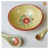 VIETNAM HAND-PAINTED CERAMIC -DESSERT BOWL IN RED FLOWERS PATTERN 7 VIETNAM HAND-PAINTED CERAMIC -DESSERT BOWL IN RED FLOWERS PATTERN - Ảnh 4