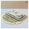 VIETNAM HAND-PAINTED CERAMIC - RECTANGLE TRAY DRAGONFLY S2