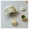 VIETNAM HANDMADE CERAMIC TEA SET - WHITE BLOSSOM COLLECTION 003 5 Handmade Pottery