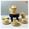 VIETNAM CERAMIC TEA SET IN CLASSIC STYLE - POT & 6 CUPS & 7 PLATES 5 VIETNAM CERAMIC TEA SET IN CLASSIC STYLE - POT & 6 CUPS & 7 PLATES - Ảnh 2