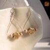 VIETNAM HANDICRAFT SILVER & CERAMIC EARRINGS - VERDANT BLOOM 9 VIETNAM HANDICRAFT SILVER & CERAMIC EARRINGS - VERDANT BLOOM - Ảnh 5