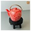 VIETNAM HANDMADE CARVING CERAMIC - RED CLIMBING PATTERN TEA SET 003 6 VIETNAM HANDMADE CARVING CERAMIC - RED CLIMBING PATTERN TEA SET 003 - Ảnh 3
