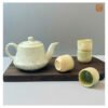 VIETNAM HANDMADE CERAMIC TEA SET - WHITE BLOSSOM COLLECTION 003 6 VIETNAM HANDMADE CERAMIC TEA SET - WHITE BLOSSOM COLLECTION 003 - Ảnh 3