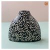 VIETNAM HANDICRAFT CARVING CERAMIC MINI VASE 003 8 Unique handmade pottery