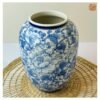 VIETNAM HAND-PAINTED CERAMIC 003 - DECORATIVE FLOWER VASE 7 Handmade Pottery