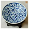 VIETNAM HAND-PAINTED CERAMIC - CONE SHAPED BOWL IN BLUE FLOWERS 9 VIETNAM HAND-PAINTED CERAMIC - CONE SHAPED BOWL IN BLUE FLOWERS - Ảnh 5