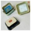 VIETNAM HANDICRAFT CERAMIC SQUARE SAUCE PLATE 040 10 Handicraft ceramic