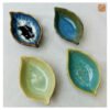 VIETNAM HANDICRAFT CERAMIC LEAF SAUCE PLATE 041 7 Handicraft ceramic
