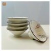 VIETNAM HAND-PAINTED CERAMIC - CONE SHAPED BOWL IN DRAGONFLY