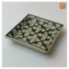 VIETNAM HAND-PAINTED CERAMIC - SQUARE SAUCE PLATE IN UNIQUE PATTERN