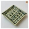 VIETNAM HAND-PAINTED CERAMIC - SQUARE SAUCE PLATE IN FISH PATTERN 5 VIETNAM HAND-PAINTED CERAMIC - SQUARE SAUCE PLATE IN FISH PATTERN - Ảnh 2