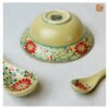 VIETNAM HAND-PAINTED CERAMIC - ICE CREAM BOWL IN RED FLOWERS 5 VIETNAM HAND-PAINTED CERAMIC - ICE CREAM BOWL IN RED FLOWERS - Ảnh 2