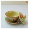 VIETNAM HAND-PAINTED CERAMIC - SMALL SOUP SET WITH LIT