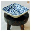 VIETNAM HAND-PAINTED CERAMIC - DEEP SQUARE BOWL IN BLUE FLOWERS 6 VIETNAM HAND-PAINTED CERAMIC - DEEP SQUARE BOWL IN BLUE FLOWERS - Ảnh 2