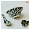 VIETNAM HAND-PAINTED CERAMIC - SOUP BOWL IN UNIQUE PATTERN