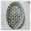 VIETNAM HAND-PAINTED CERAMIC - OVAL UNIQUE PATTERN PLATE - Ảnh 2