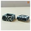 VIETNAM HANDICRAFT CARVING CERAMIC CANDLE BOX 004 - Ảnh 3