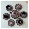 VIETNAM HANDMADE CARVING CERAMIC - BLACK FLOWER PATTERN TEA SET 004 6 VIETNAM HANDMADE CARVING CERAMIC - BLACK FLOWER PATTERN TEA SET 004 - Ảnh 3