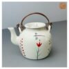 VIETNAM CERAMIC HAND-PAINTED TEA SET - POT & 6 CUPS & 7 PLATES 6 VIETNAM CERAMIC HAND-PAINTED TEA SET - POT & 6 CUPS & 7 PLATES - Ảnh 3