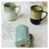 VIETNAM HANDMADE CERAMIC HIGH CUP WITH HANDLE - Ảnh 4