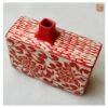 VIETNAM HANDICRAFT CARVING CERAMIC SQUARE VASE IN CLASSIC PATTERN 004 10 Unique handmade pottery