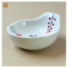 NICE HAND-PAINTED CERAMIC SAUCE PLATE