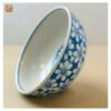 VIETNAM HAND-PAINTED CERAMIC - UDON SOUP BOWL IN BLUE FLOWERS - Ảnh 2