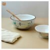 VIETNAM HAND-PAINTED CERAMIC - UDON SOUP BOWL IN DRAGONFLY