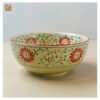 VIETNAM HAND-PAINTED CERAMIC - UDON SOUP BOWL IN RED FLOWERS - Ảnh 2