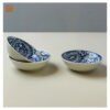 HAND-PAINTED BLUE SAUCE PLATE