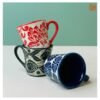 VIETNAM HANDICRAFT CARVING CERAMIC ESPRESSO CUP - Ảnh 2