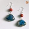 VIETNAM HANDICRAFT SILVER & CERAMIC EARRINGS - FRAGMENTS OF SKY 4 VIETNAM HANDICRAFT SILVER & CERAMIC EARRINGS - FRAGMENTS OF SKY - Ảnh 2