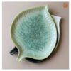 VIETNAM HANDICRAFT CERAMIC SAKE LEAF PLATE 8 VIETNAM HANDICRAFT CERAMIC SAKE LEAF PLATE - Ảnh 3