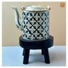 VIETNAM CERAMIC TEA SET WITH BAMBOO TRAY - POT & 2 CUPS & TRAY 8 VIETNAM CERAMIC TEA SET WITH BAMBOO TRAY - POT & 2 CUPS & TRAY - Ảnh 4