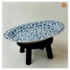 VIETNAM HAND-PAINTED CERAMIC - BLUE FLOWER OVAL PLATE 11 VIETNAM HAND-PAINTED CERAMIC - BLUE FLOWER OVAL PLATE - Ảnh 6