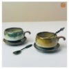 VIETNAM HANDMADE CERAMIC MODERN COFFEE CUP IN SPECIAL DESIGN 12 VIETNAM HANDMADE CERAMIC MODERN COFFEE CUP IN SPECIAL DESIGN - Ảnh 5